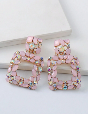 “Candy Coated” Rhinestone Earrings