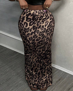 “Spot On” Leopard Maxi Skirt