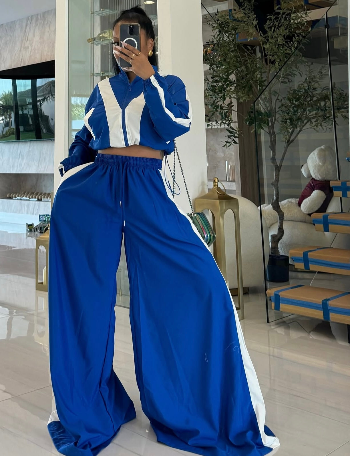 “Follow My Lead” Windbreaker Pants