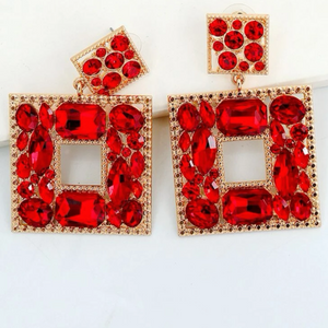“Collecting Gems” Rhinestone Earrings
