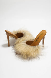 “Olivia” Faux Fur Heels