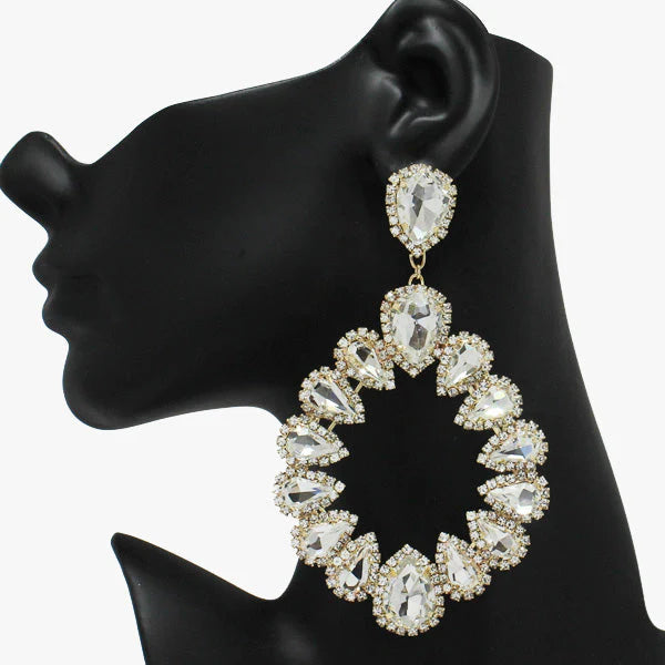 “Queen of Everything” Rhinestone Earrings