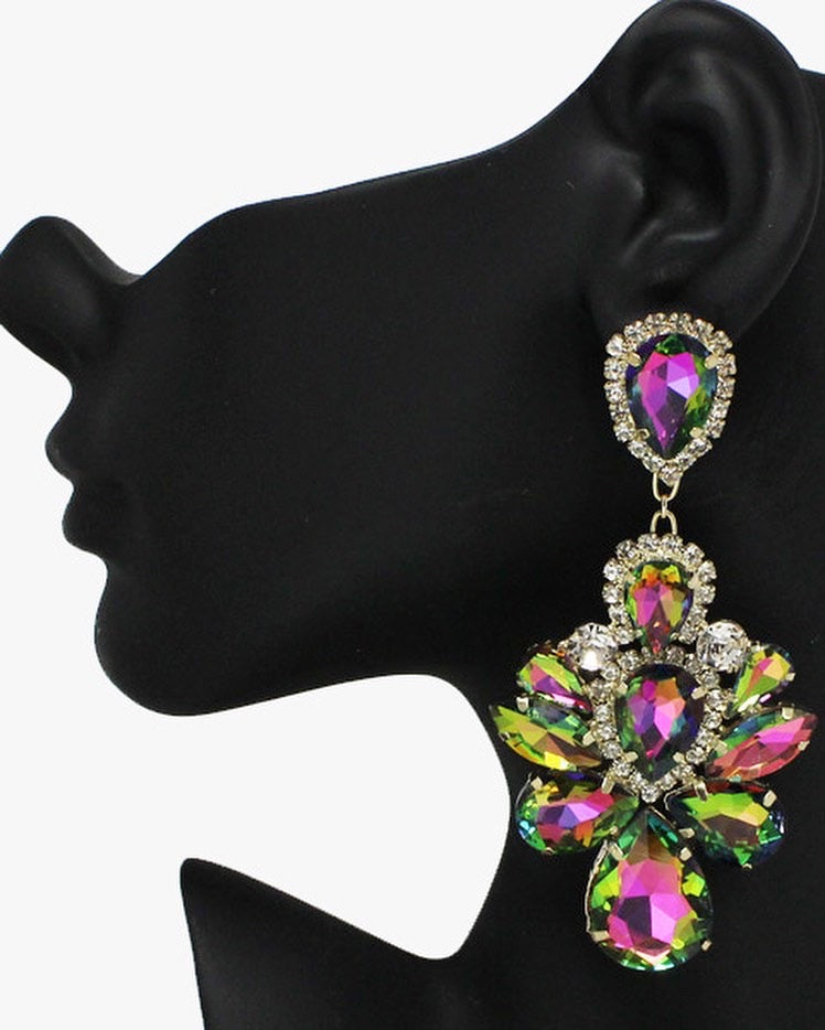 “Queen of Everything” Rhinestone Earrings