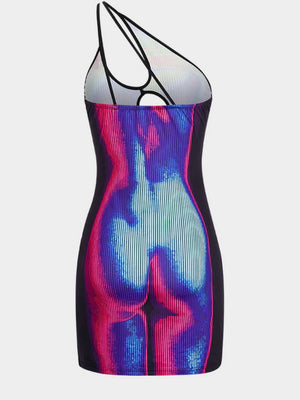 “Body Temp” Asymmetrical Dress